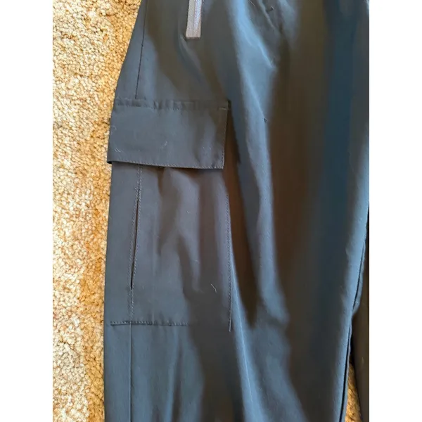 EUC Libin Women's Lightweight Quick-Dry Cargo Joggers Black Loungewear - Image 3
