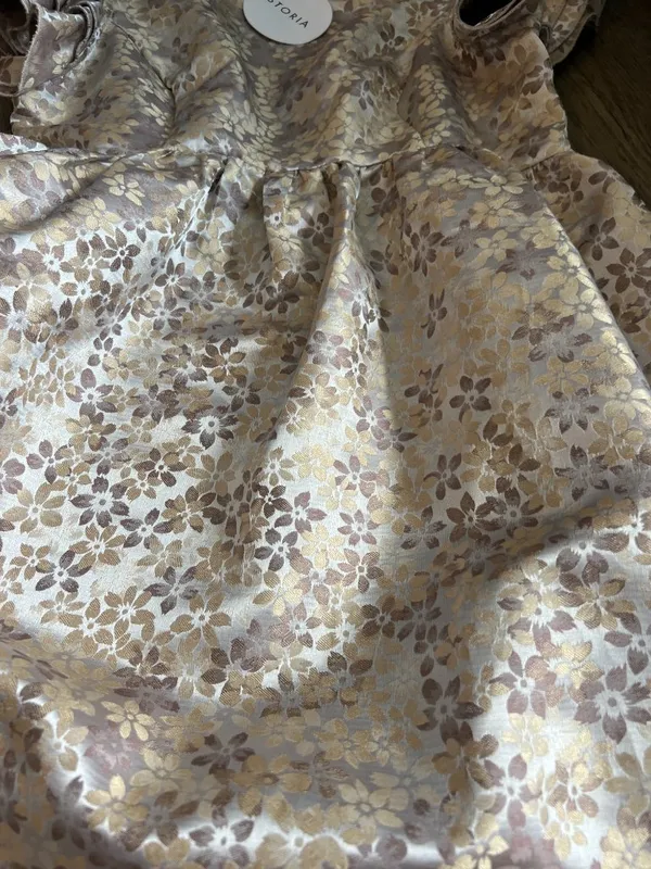 NWT Storia small metallic floral dress - Image 8