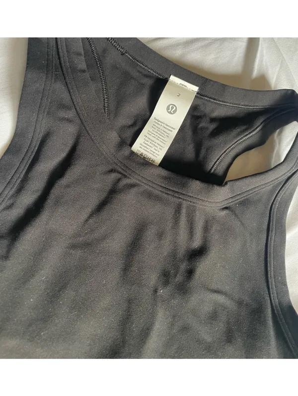 lululemon athletica Black Athletic Scoop Tank - Image 3