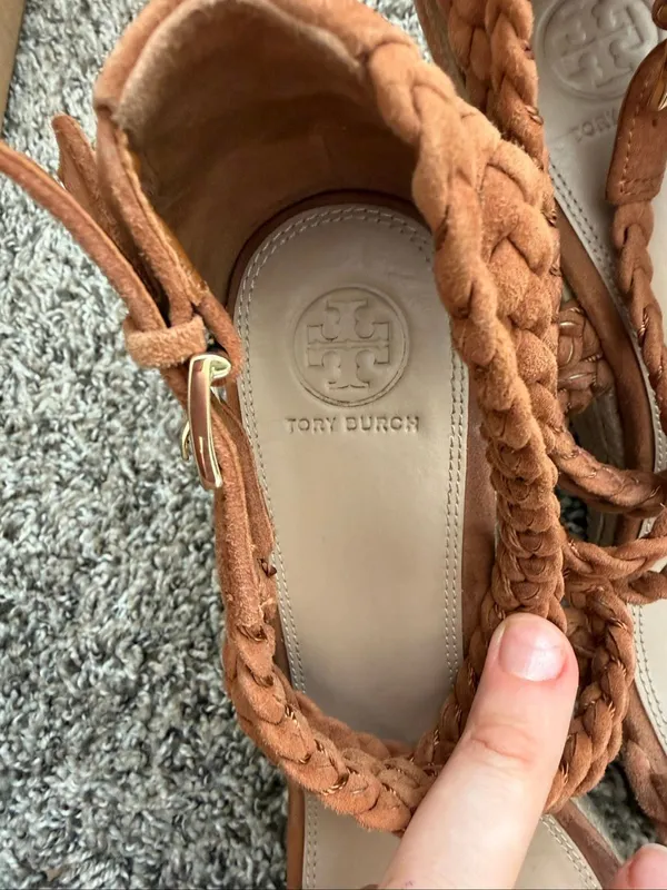 Tory Burch Bailey Ankle-strap Wedge Sandals, Size: 10 - Image 5