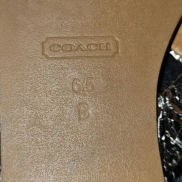 Coach Womens Silver Bow Flip‎ Flop Sandals 6.5 - Image 7
