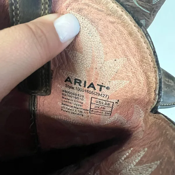 Ariat Fatbaby Heritage Dapper Brown Leather Western Boots 10001605 Womens 9.5 B - Image 5