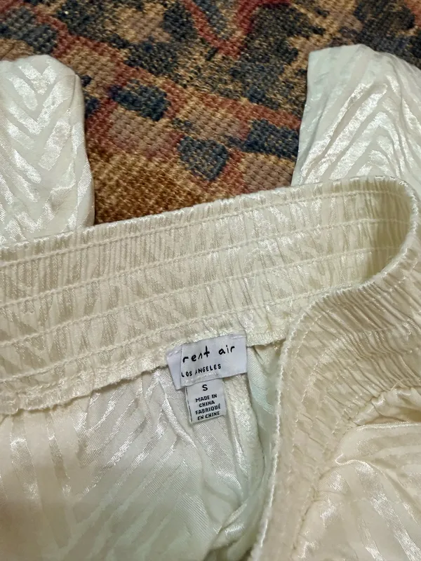 Current Air White silk beach pants - Image 3