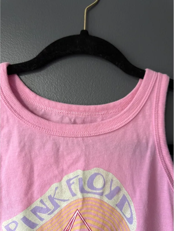 Pink Floyd The Dark Side of the Moon Pink Tank Top Plus Size Large 10-12 - Image 4