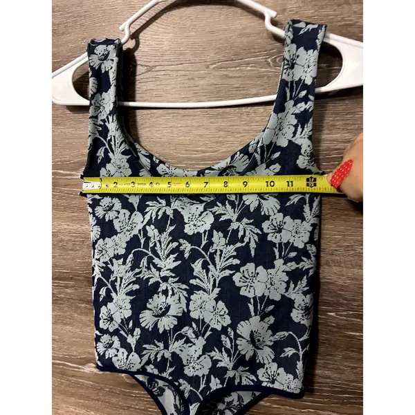 Free people movement bodysuit blue white size XS - Image 5