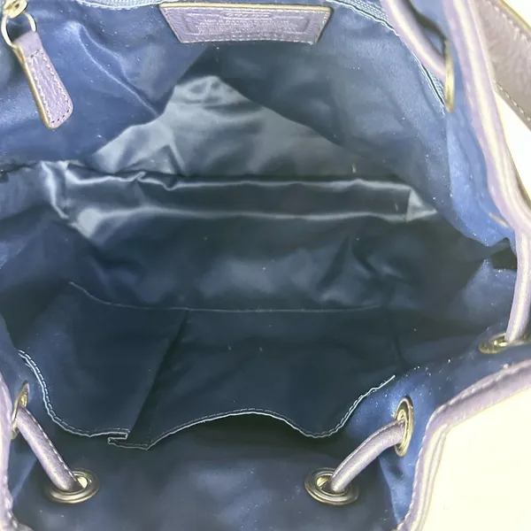 Coach Avery Canvas Drawstring Bucket Bag Navy Cream F28913 - Image 10
