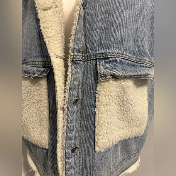 Wool Jean Vest Size XL - Image 3