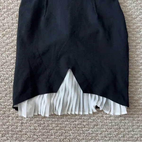 Zara Black and White Cocktail Dress - Image 4