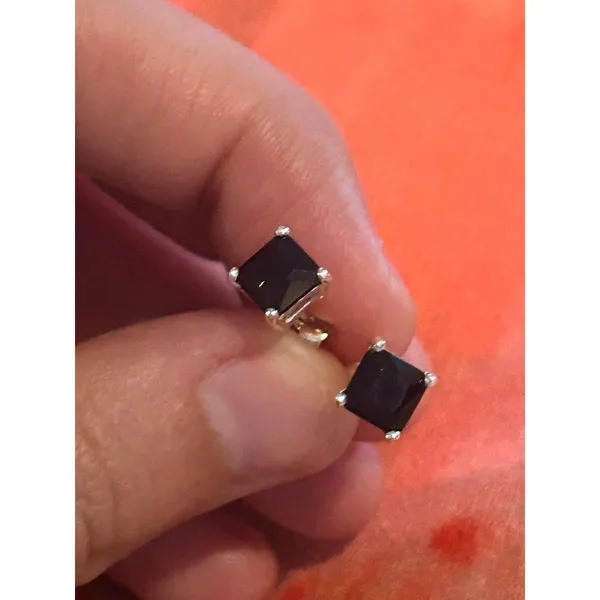 B260 earrings 925 sterling silver stud - Image 2
