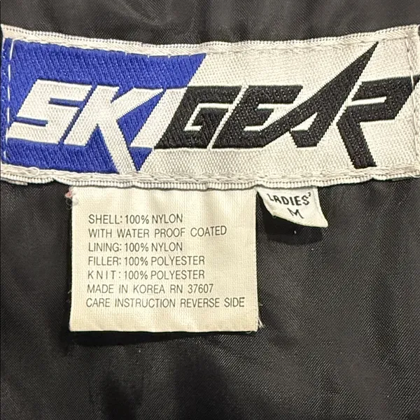 Ski Gear Sno Tex Womens Ski Pants Overalls Snow Bib Black Nylon Size Medium - Image 10