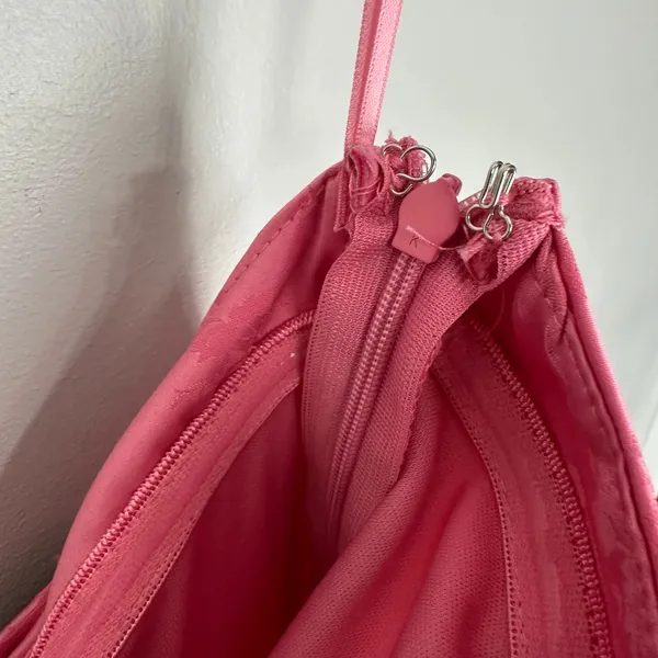 Altar’d State Strapless A-line Bow Mini Dress Pink Satin Size Medium Romantic - Image 11