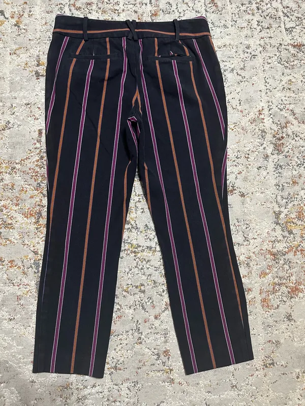 Anthropologie The Essential Slim Striped Pants size 6 - Image 9