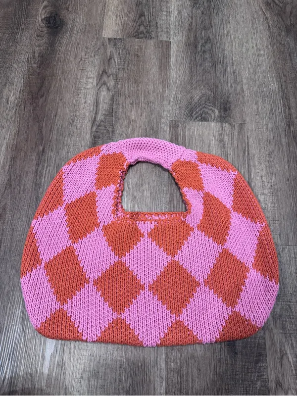 Kopari Knit Shoulder Bag Pink - Image 2