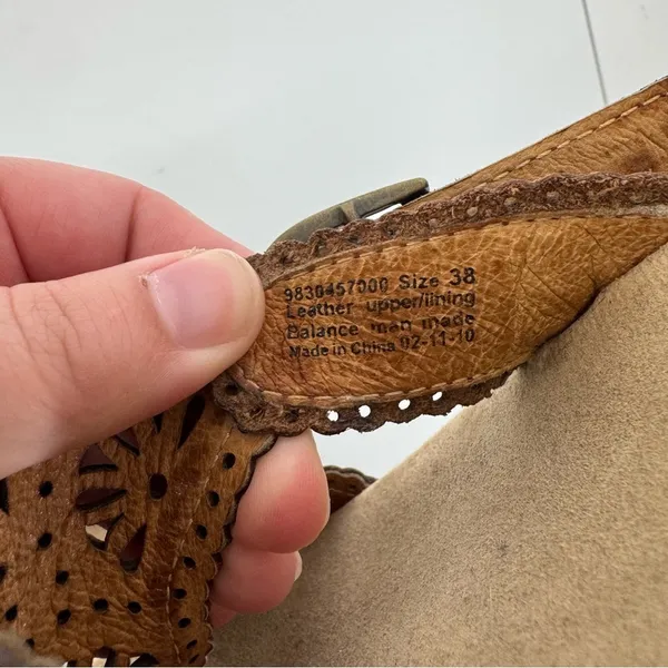 Dansko Brown Leather Clog Sandals Size 38‎ - Image 8