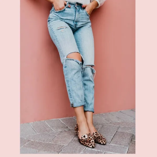 ROLLASOLE Into the Wild Leopard Print Flats Small (Fits 5.5-6.5) Packable Travel - Image 10