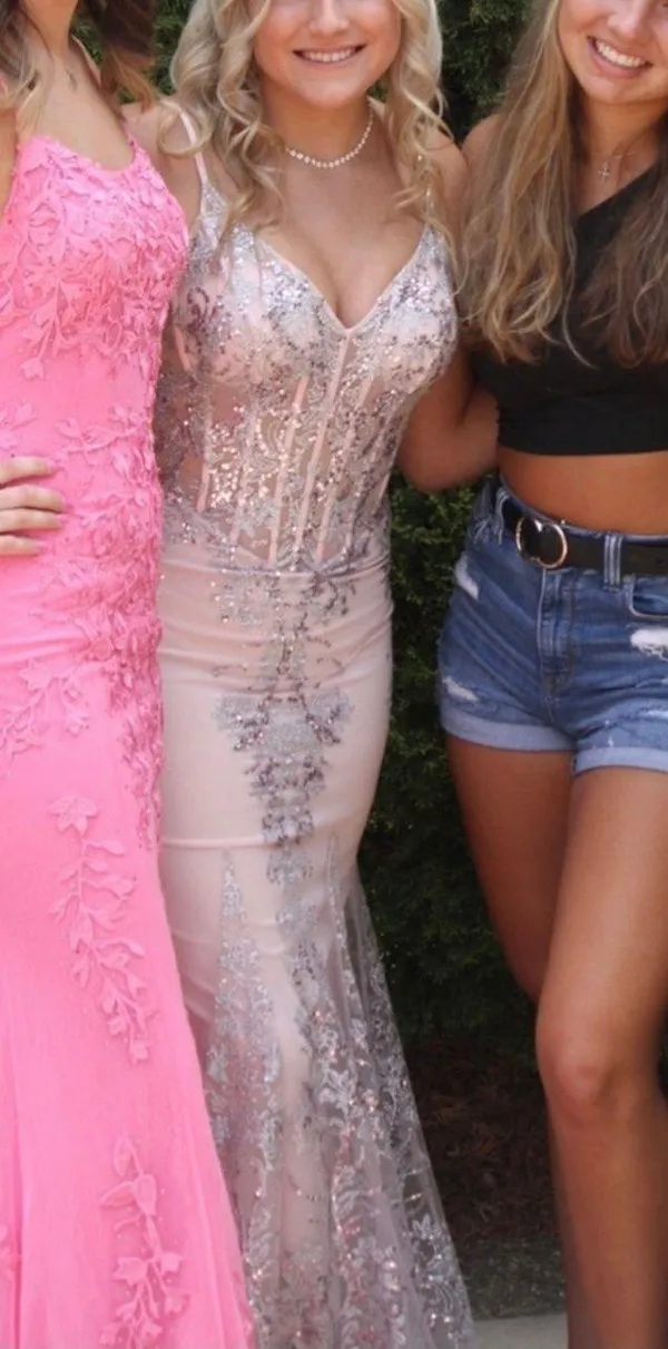 worn once prom dress Pink Size 4 - Image 3
