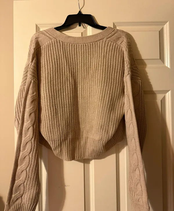 Papaya Cropped Cardigan - Image 3