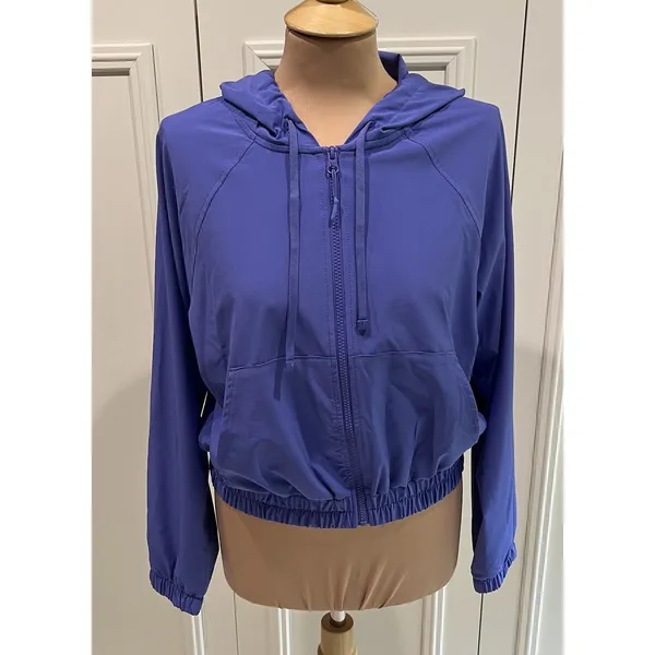 Z‎ By Zella Women's Full Zip Lightweight Hoodie Jacket Purple Size XS Athleisure - Image 3