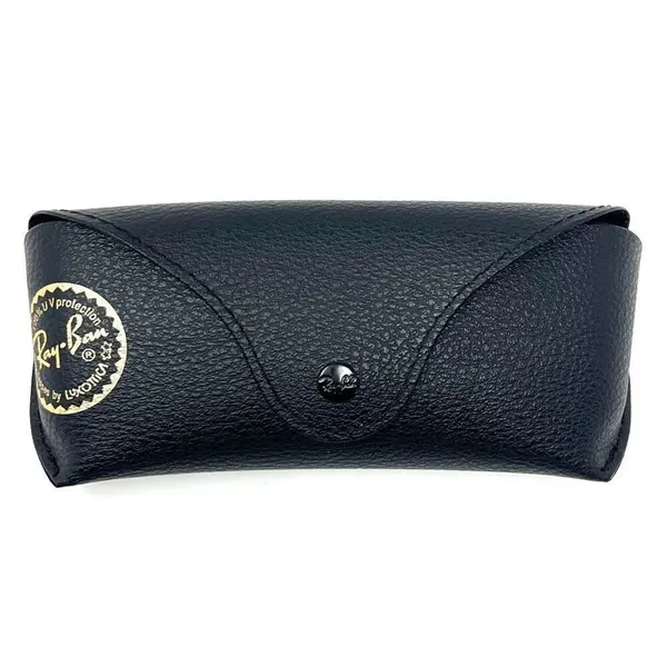 Ray-Ban Black Leather Glasses Case for Sunglasses Eyeglasses with Cleaning Cloth - Image 12