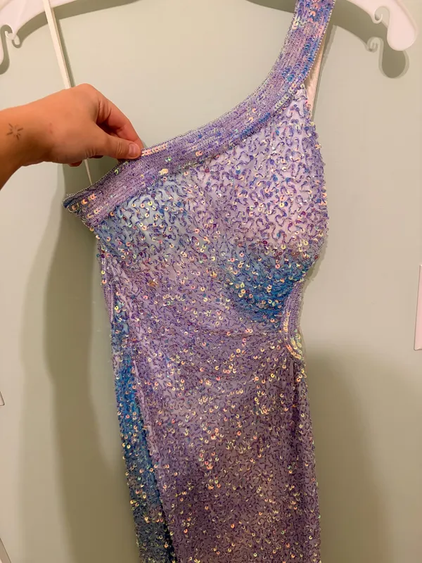 Be Social Sequence Hoco Dress Purple Size 4 - Image 2