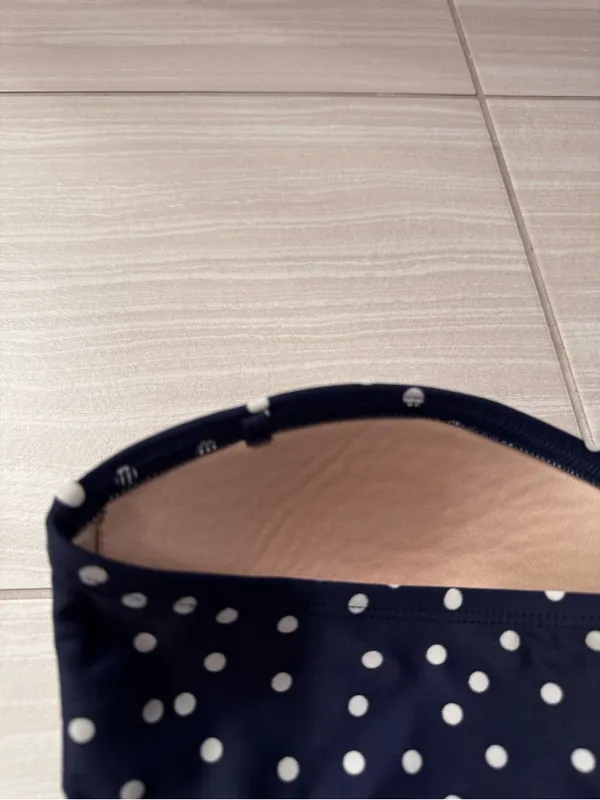 Merona Sheer Polka Dot Strapless Swim Top - Image 7