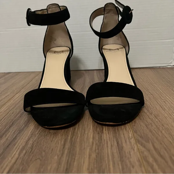 Marc Fisher LTD Black‎ Suede Block Heel Sandals Size 8M - Image 8