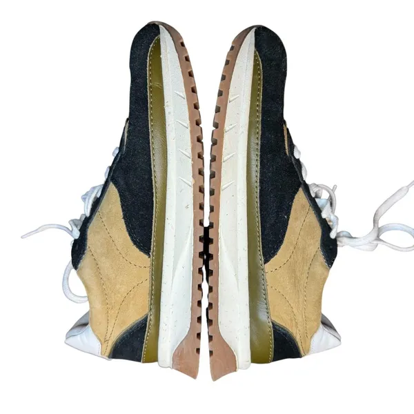 Madewell MWL Shoes Womens Size 7 Beige Leather Colorblock Casual‎ Sneakers - Image 6