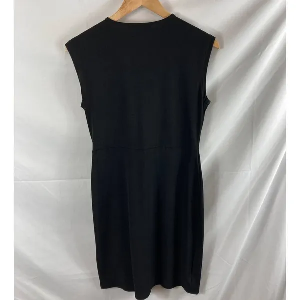 MICHAEL Michael Kors Gathered Side Sleeveless Black Dress Size Small - Image 5