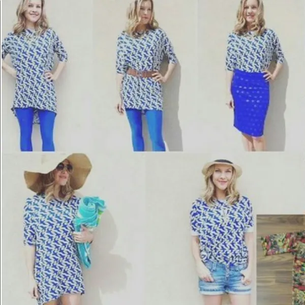 LuLaRoe EUC peach space dyed Irma - Image 3