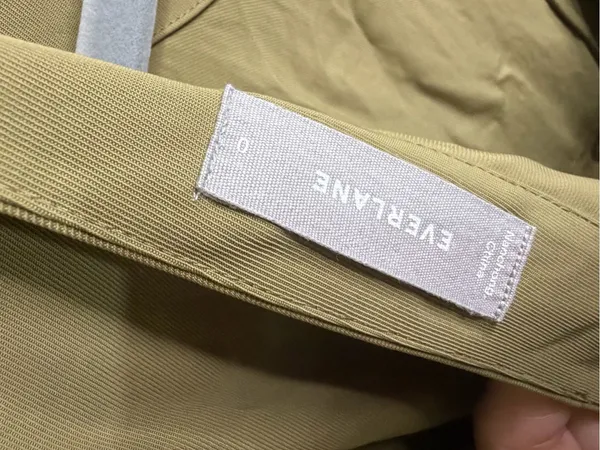 Everlane Olive Short-Sleeve Tie-Waist Jumpsuit - Image 5