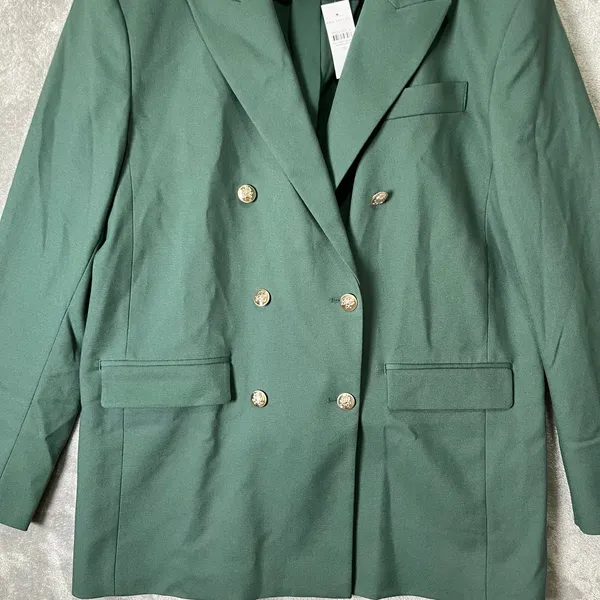 Ann Taylor The Modern Blazer 10 Dried Cilantro‎ Green Relaxed Fit Oversized New - Image 2
