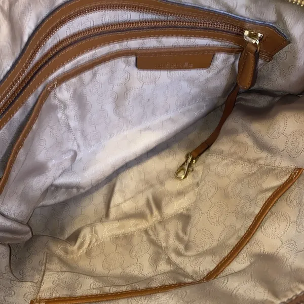 Michael Kors tan large leather tote bag - Image 6