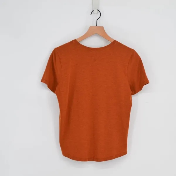 Lululemon Love Crew T-Shirt Heathered Brown Women's S Pima Cotton Short Sleeve - Image 2