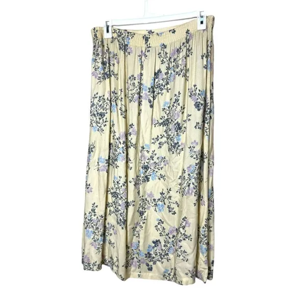 Vintage Sag Harbor‎ Floral Print Maxi Skirt Size Medium - Image 5