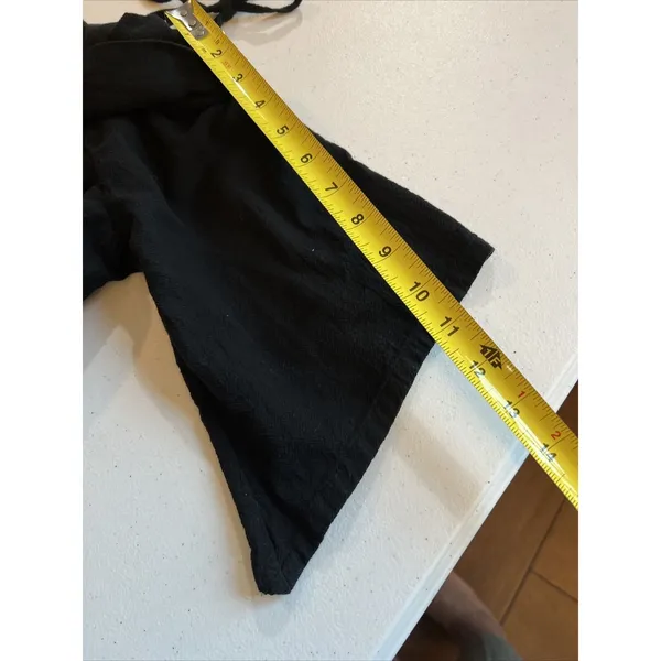 Soft Surroundings Long Black Small Off Shoulder Dress Maxi Slit Spaghetti resort - Image 7
