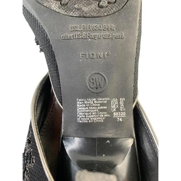 Find Women's Backless Low Heels Black Size 8 - Image 5