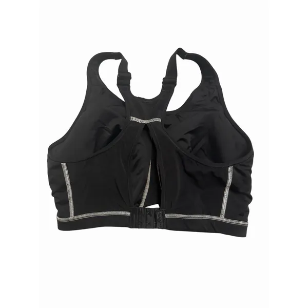 SYROKAN Full Coverage Sports Bras Racerback Wireless Size 36D Black Adjustable - Image 2