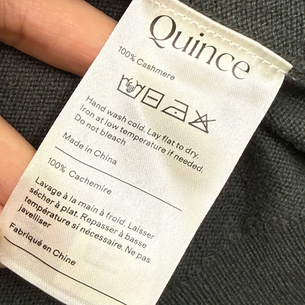 Quince Mongolian Cashmere Crewneck Sweater‎ Moss Green SGK001 Womens Large - Image 6