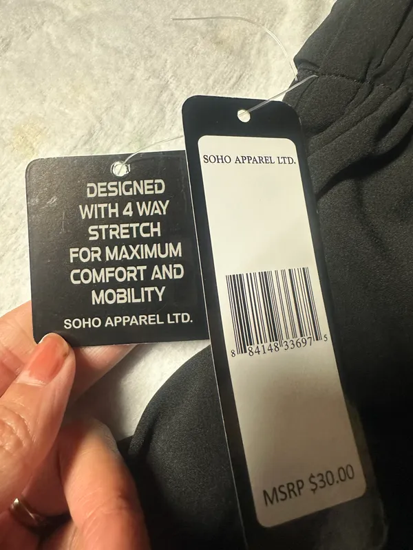 $30 LTD New York black silky smooth skirt & short 4 WAY STRETCH NWT MAXIMUM COMFORT MOBILITY New with tag Same day shipping Smoke and pets free - Image 4