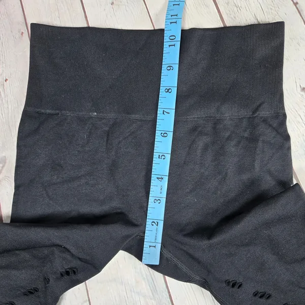 Ivy‎ Park Black Compression Seamless Cropped Leggings Cutout Design XXS - Image 9