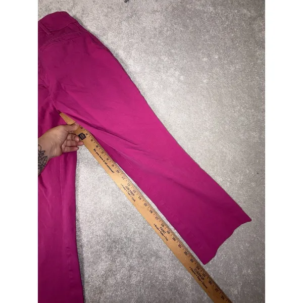 maeve‎ anthropologie cropped mini boot cut fuchsia size 10 - Image 9