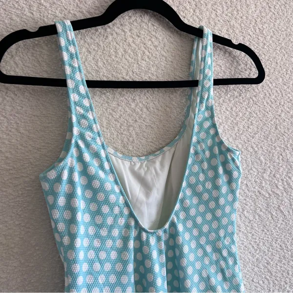 Aerie NWT Women’s Blue Cheeky Polka Dots One‎ Piece Bathing Suit Size Medium - Image 8