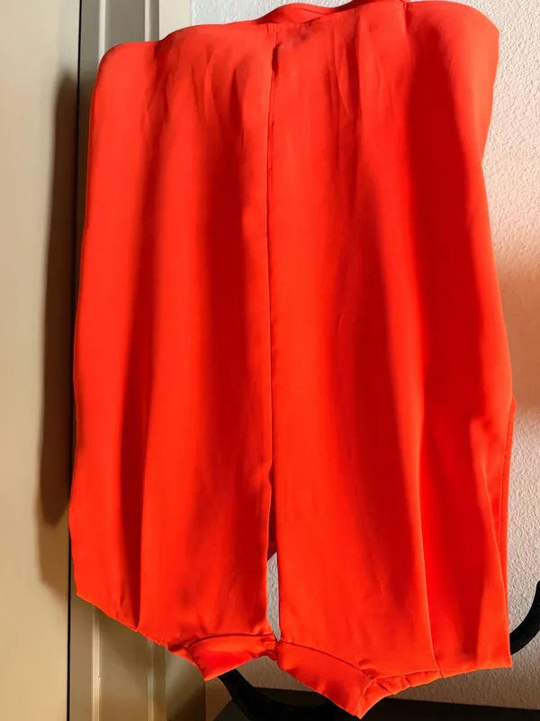 Babaton Carter Cowl Neck Blouse Orange - Image 6