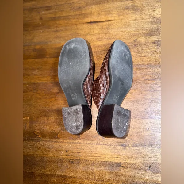 Gap‎ Woven Leather Slip On Mules - Image 6