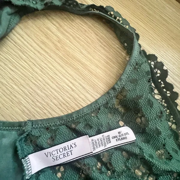Victoria’s Secret - Lace Plunge V-Neck Bralette in Green - Image 3