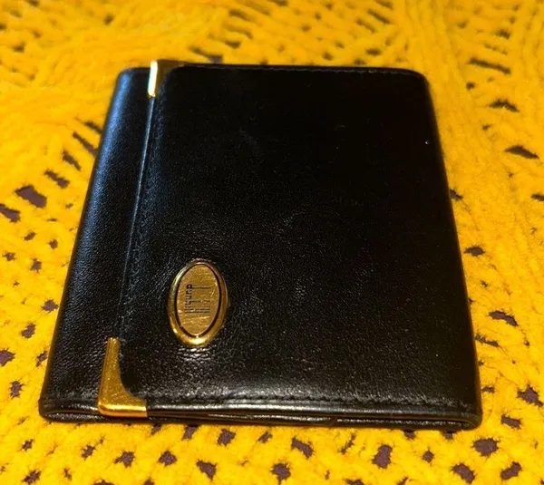 Dunhill Vintage Black Oxford Leather Coin Purse - Image 15