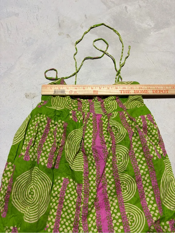 Urban outfitters Green & Pink Printed jumpsuit small - Image 4