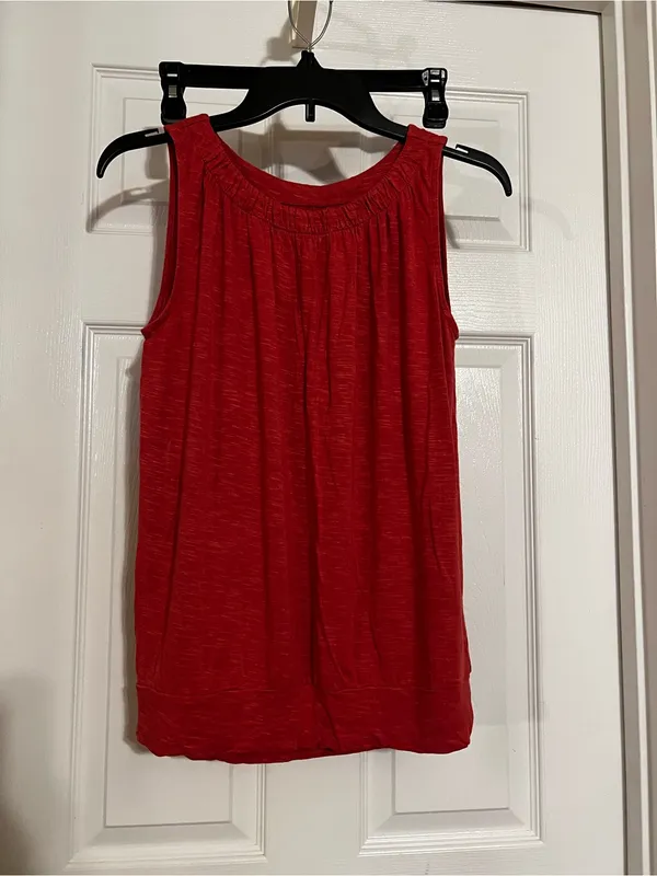 LOFT Sleeveless Gathered-Neck Tank - Image 2