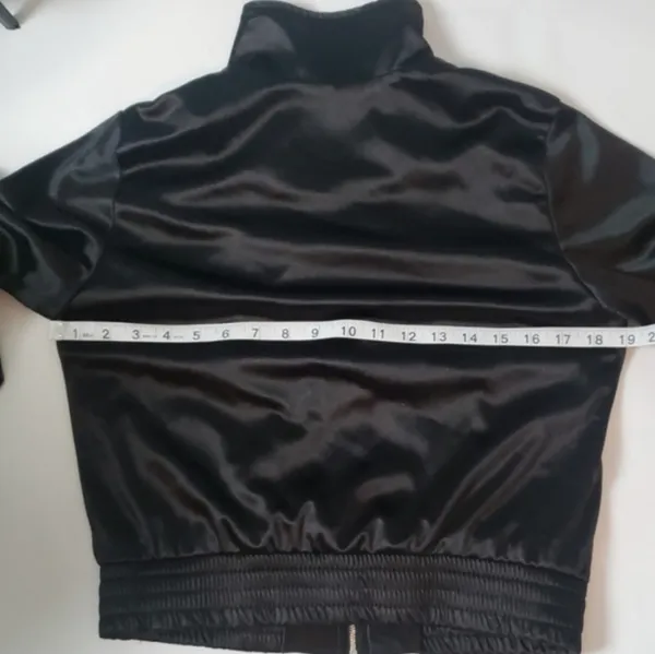 Nasty Gal black satin bomber jacket - Image 8