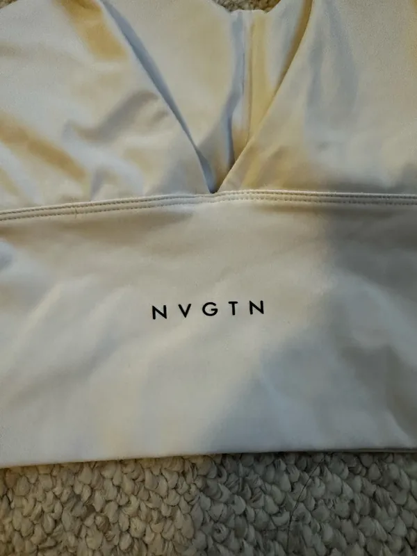 NVGTN Sports Bra White - Image 3